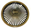 Maxam Black and Gold Wheel Cover