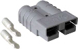 Gray SB50 Plug - Charger Side - EZGO Marathon/Medalist & Club Car (CGR-078)