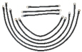 Battery Cable Set, Includes 4 gauge, 600 amp Weld Cables Yamaha 2007-up G29 (1261-B29)