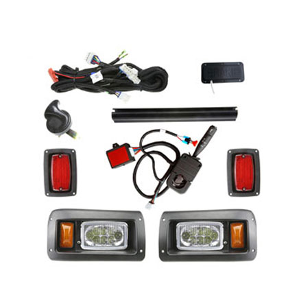 Club Car DS Super Deluxe LED Hi-Low Beam Light Kit With Turn Signals, Horn & Brake Lights