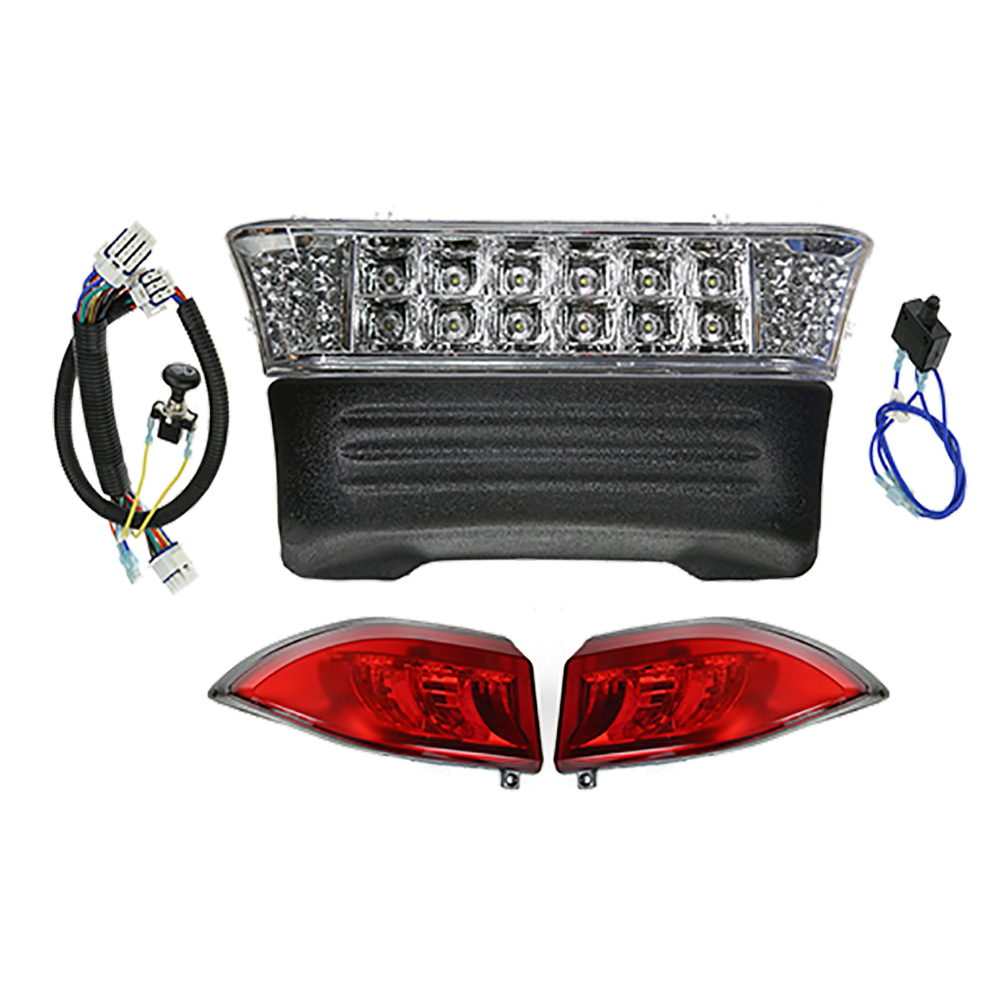 Club Car Precedent LED Headlight with bumper & LED Taillights. Choose 2004-2008 or 2008 & Up Models