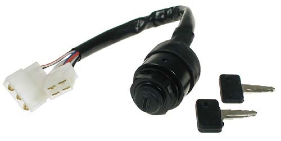 Key Switch with Wire Harness For Yamaha gas G1 Carts (2691-B17)