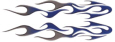 Blue Grey Flame Graphic (28875-B22)