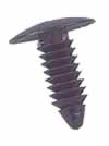 Black plastic Xmas tree push rivets. 1" Fits various makes and models. You Get Just 1 Rivet