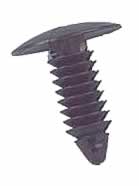 Black plastic Xmas tree push rivets. 1" Fits various makes and models. You Get Just 1 Rivet