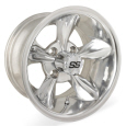 12X7 Godfather Polished Wheel W/SS Cap (2:5 Offset)