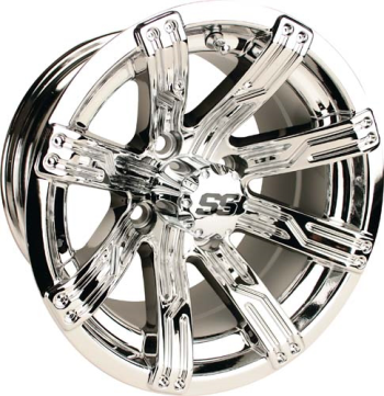 10x7 Omega, Mirrored Finish Black Wheel (40924-B21F)