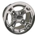 10x7 Raven SS Mirrored Finish Wheel with Center Cap(40951-B21F)