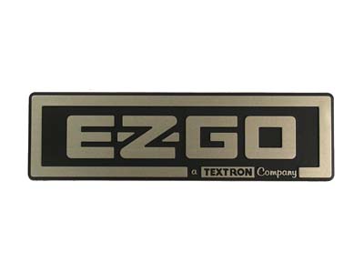 E-Z-GO Textron Name Plate Gold (50470-B25)