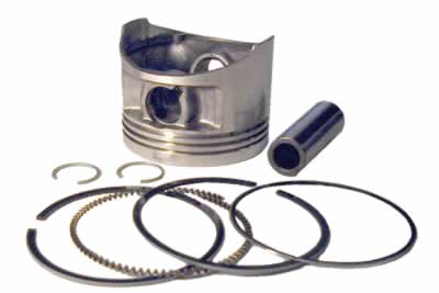 Piston & Ring Assembly .25mm oversized For Yamaha G11 gas 1996-up, G16, G20 Carts (ENG-201)