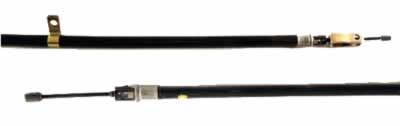 Passenger Side Only, Brake Cable  (49" overall). Includes clevis pin and bowtie locking pin. For Club Car G&E 2004-07 Precedent (6102-B29)