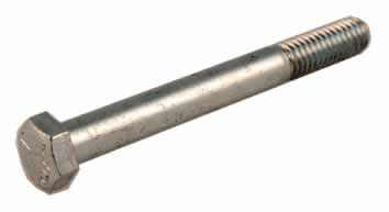 Hex cap bolt, (3/8"-16 x 3.375)Fits king pin, passes through leaf spring. Also fits rear leaf spring  For Club Car G&E 1981-up DS