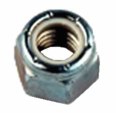 Lock nut, (3/8"-16) Multiple Uses-works for Club Car electric 1981-up DS for king pin. Bolt passes through leaf spring. Electic 2004-up Precedent battery rod. (Your Get One Nut) (6339-B10)