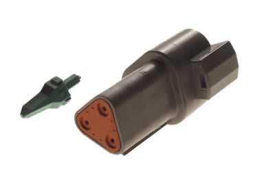 3-Pin Receptacle & Wedge Lock (6757-B25)
