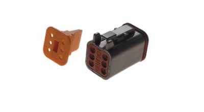 6-Pin Plug & Wedge Lock (6763-B25)