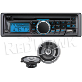 Dual AM/FM/CD Receiver with Speakers (RAD-034-B61)