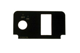 Label For Console Plate with Keyswitch, EZGO TXT Electric 2000-up (8345-B25)