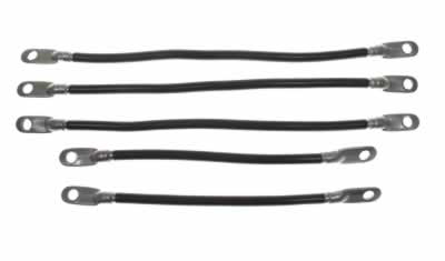 Yamaha 36-Volt G14 & G16 1995-up Battery Cable Set Includes (2) - 9" and (3) - 12" - 6 Gauge Cables (BAT-1005-B29)