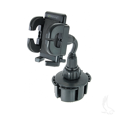 Cell Phone/MP3 Cup Mount Holder-Universal, Fits All Carts