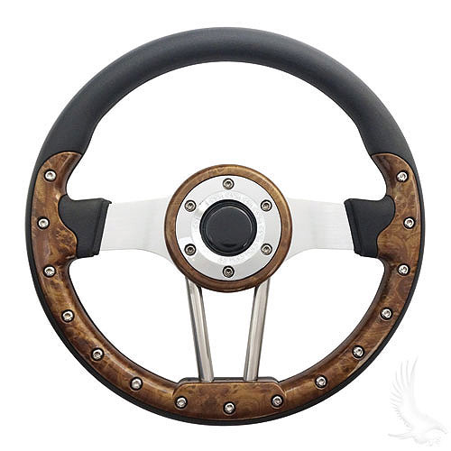 13" Aviator 2 WoodGrain Grip Steering Wheel(ACC-SW72-B61)