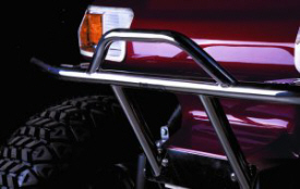 Club Car DS Sport Runner Brush Guard.  Optional Powder Coated Steel or Stainless Steel (CSRBG-B41)