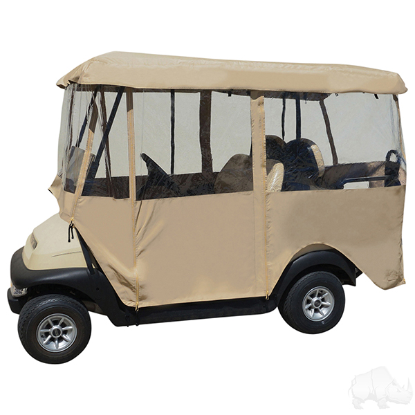 Deluxe 4-Sided Enclosure for Carts with 80" Top (ENC-011-B61)