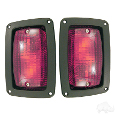 Club Car & Yamaha Tail Lights Only-LED Fits all Club Car DS & Yamaha G14-G22 Carts (LGT-335-B61)