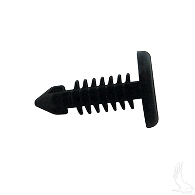 Black Plastic Xmas Tree Push Rivet, Thick Head- Bag of  Just 1 (RIV-024