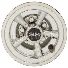 8" SS Muscle Car Chrome Wheel Cover (cap-0029-B61)