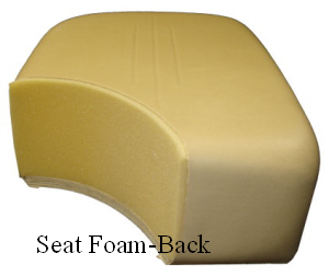 Custom Formed Seat Foam-Back (16123-B33)