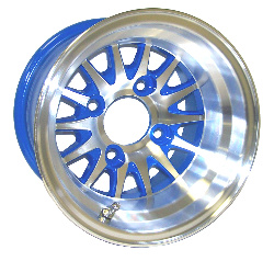 Medusa - 10" Aluminum Machine with Blue Finish Rim (40471-B21)